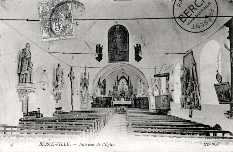 4 - BERCK-VILLE - Intérieur de l'Eglise
