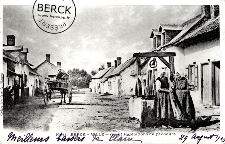 41 - BERCK-VILLE - rue et Habitations de pêcheurs