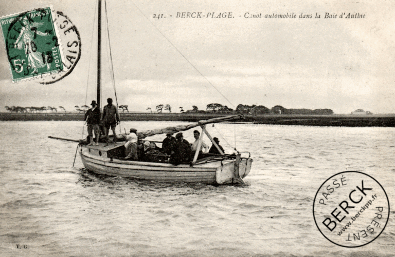 241 - Canot automobile dans la baie d'Authie