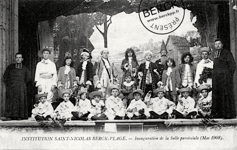 INSTITUTION SAINT-NICOLAS - Inauguration de la Salle paroissiale (Mai 1908)
