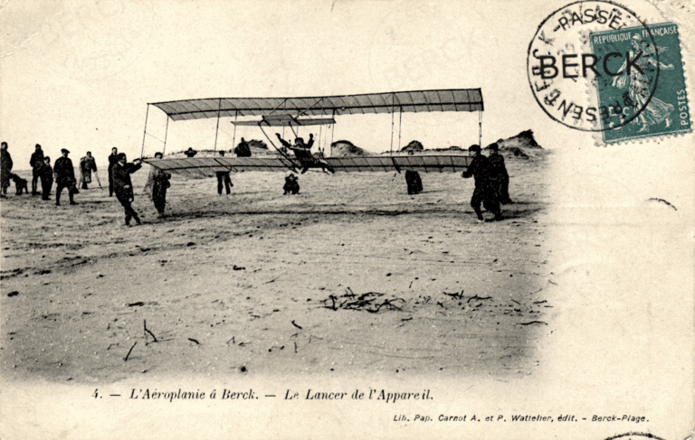 4 - L'Aéroplanie à Berck - Le Lancer de l'Appareil