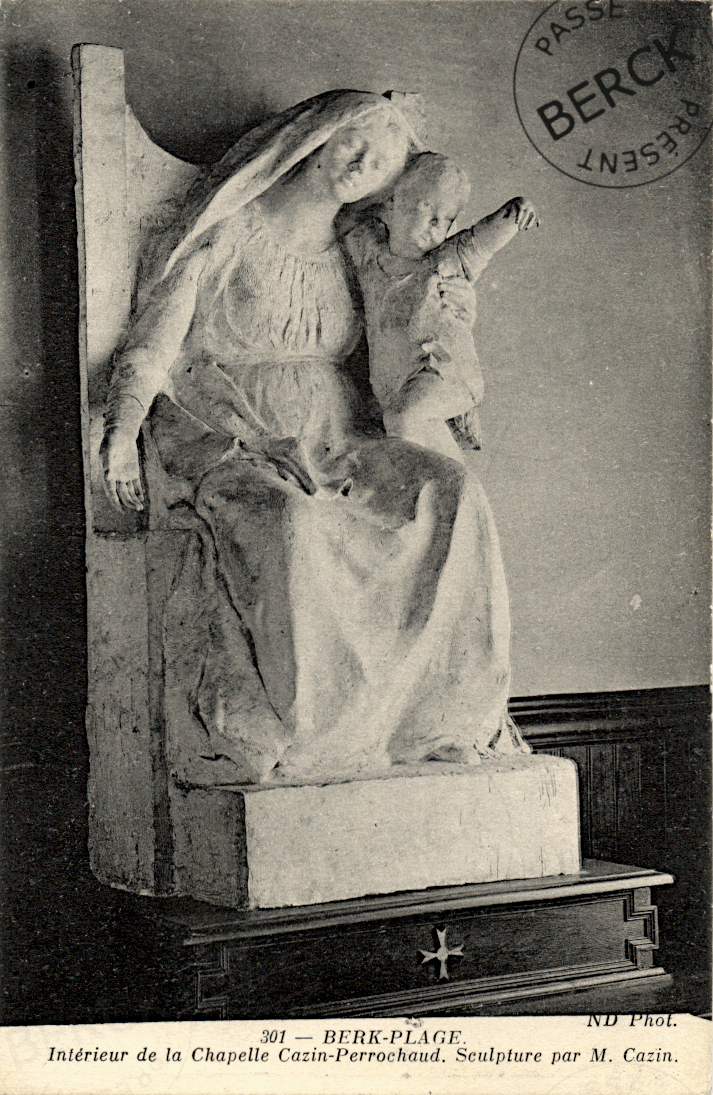 301 - Intérieur de la Chapelle Cazin-Perrochaud. Sculpture par M