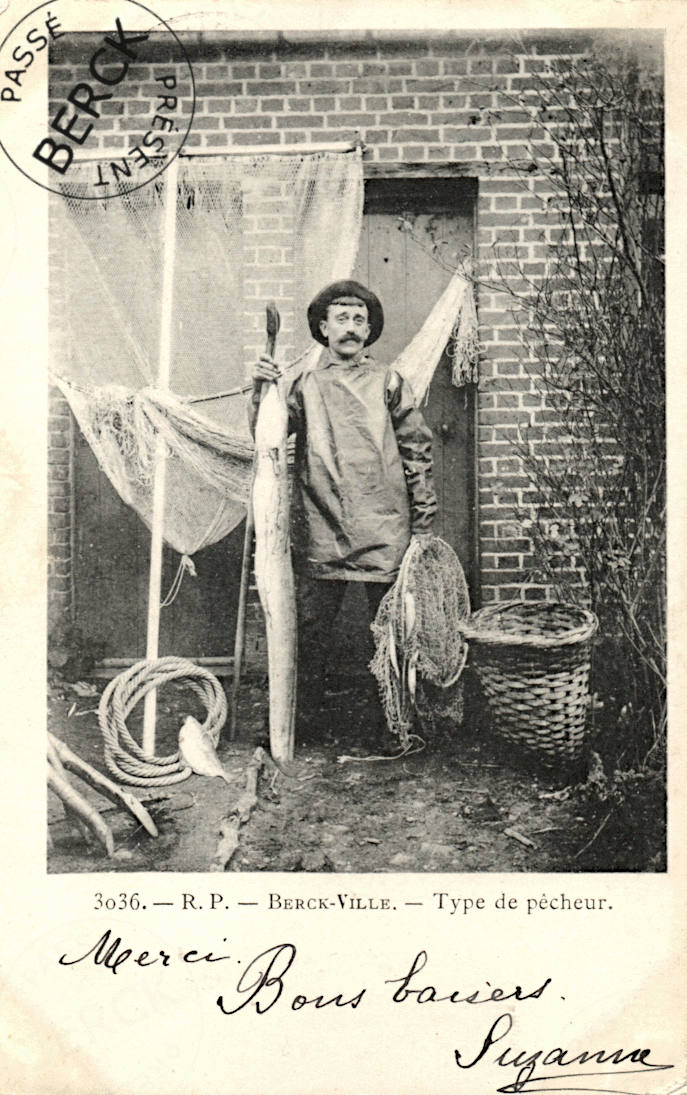 3036 - BERCK-VILLE - Type de pêcheur