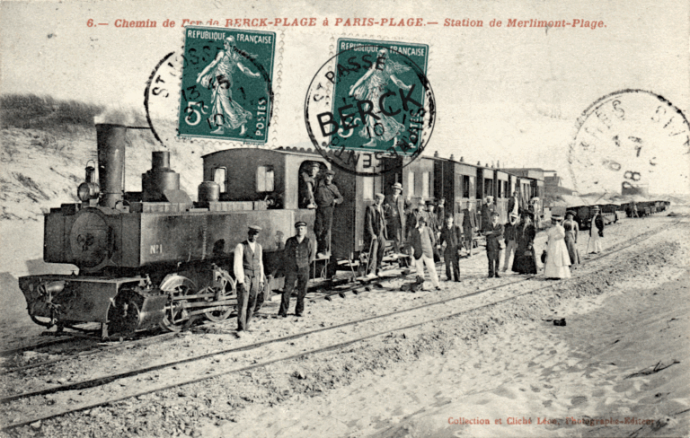 6 - Chemin de Fer de BERCK-PLAGE à PARIS-PLAGE - Station de Merlimont-Plage