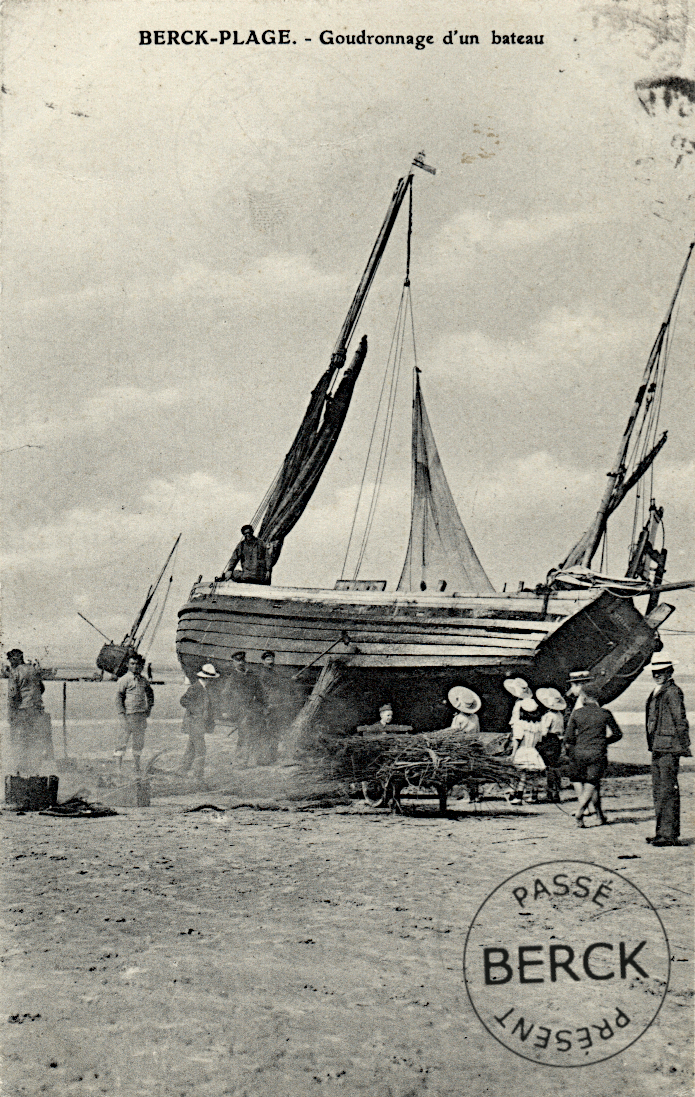 Goudronnage d'un bateau