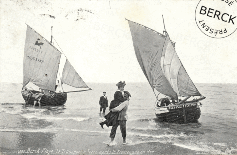 1785 - Le Transport à Terre après la Promenade en Mer