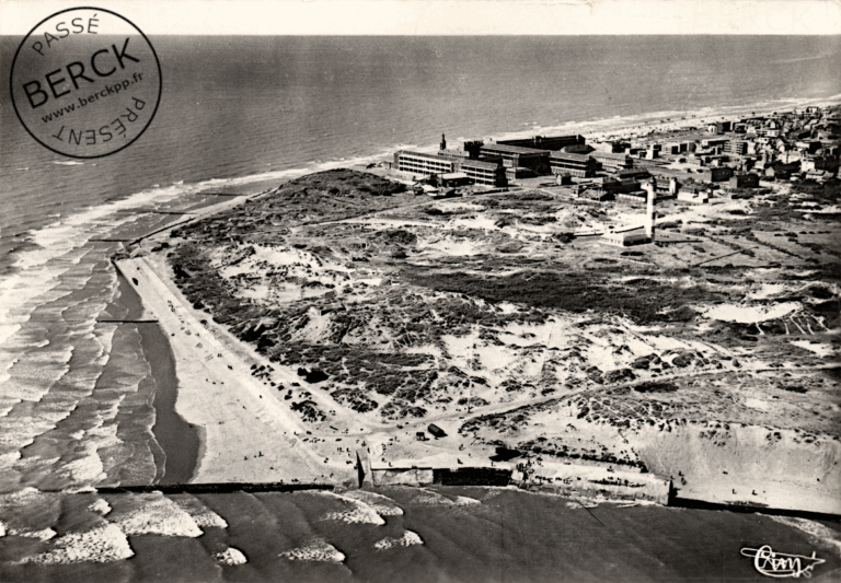 Vue générale aérienne prise de la baie d'Authie