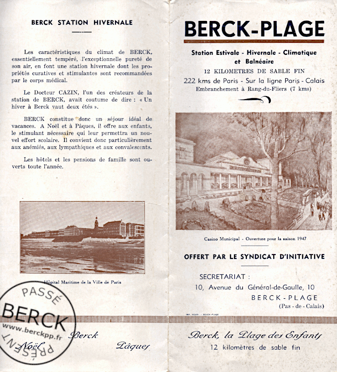 BERCK-PLAGE - Syndicat initiative